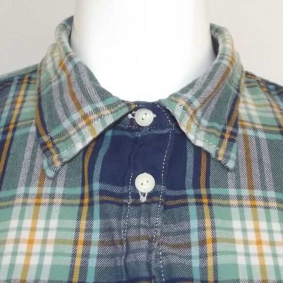DENIM & SUPPLY Ralph Lauren Plaid Shirt, XL, Brushed Cotton Flannel, Tab sleeves - Picture 9 of 11